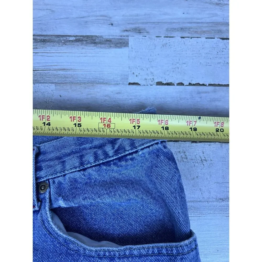 Vintage Bugle Boy Jeans Men 38x32 (36x30) Light Wash 90s Straight Leg Denim